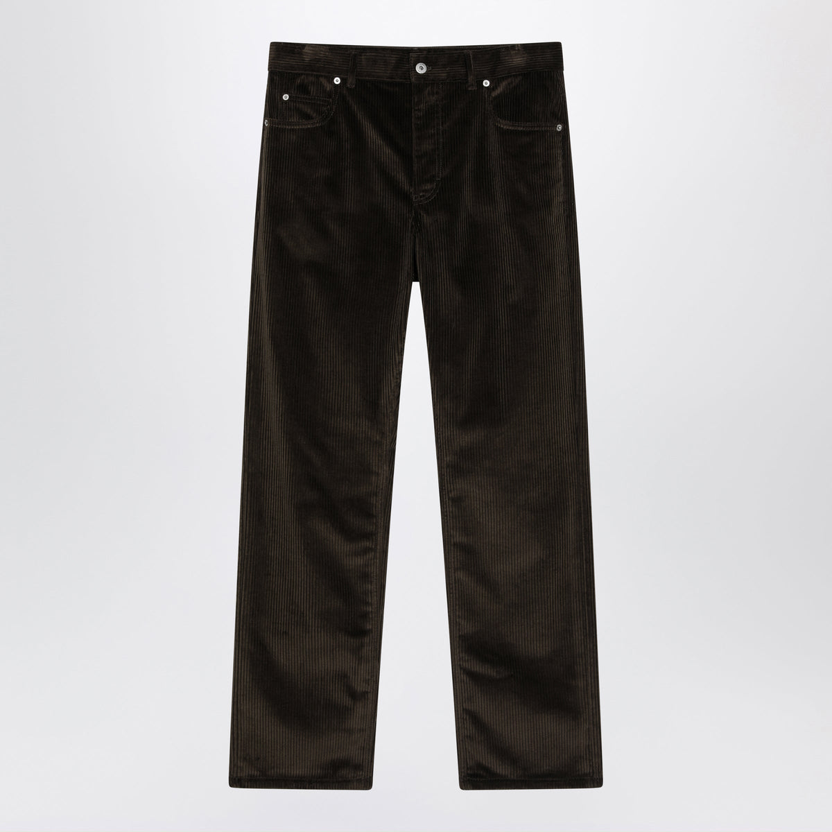 Loewe Brown Cotton Corduroy Trousers Men LOEWE