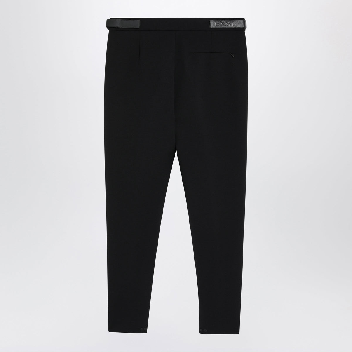 Loewe Black Stretch Wool Blend Trousers Men LOEWE