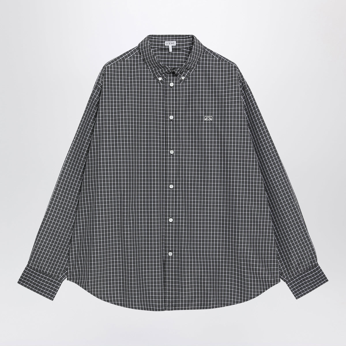 Loewe Black And White Technical Cotton Shirt Men LOEWE