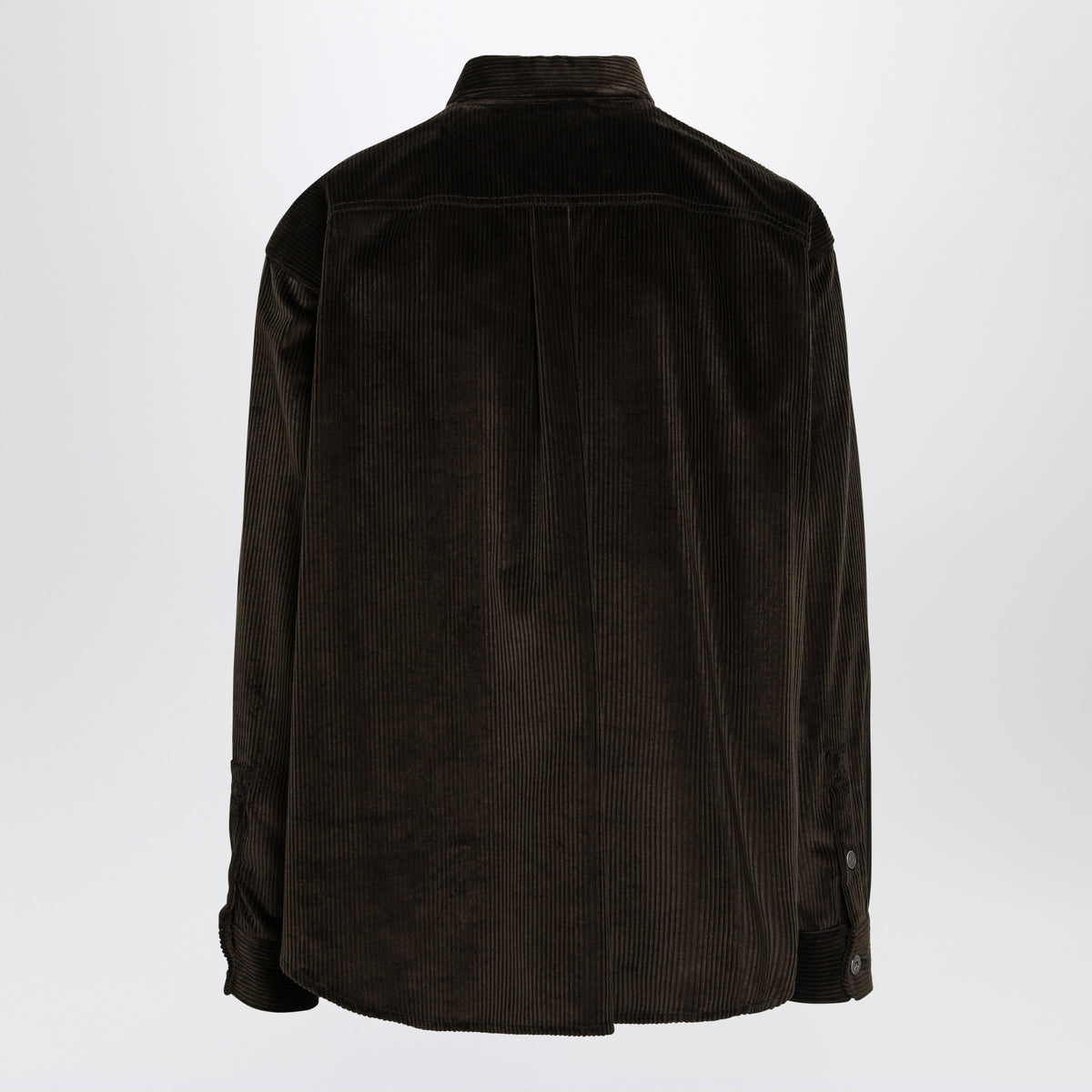 Loewe Brown Cotton Corduroy Shirt Men LOEWE