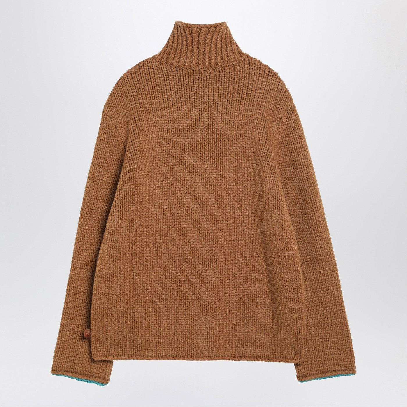 Loewe Brown Wool Turtleneck Sweater Men LOEWE