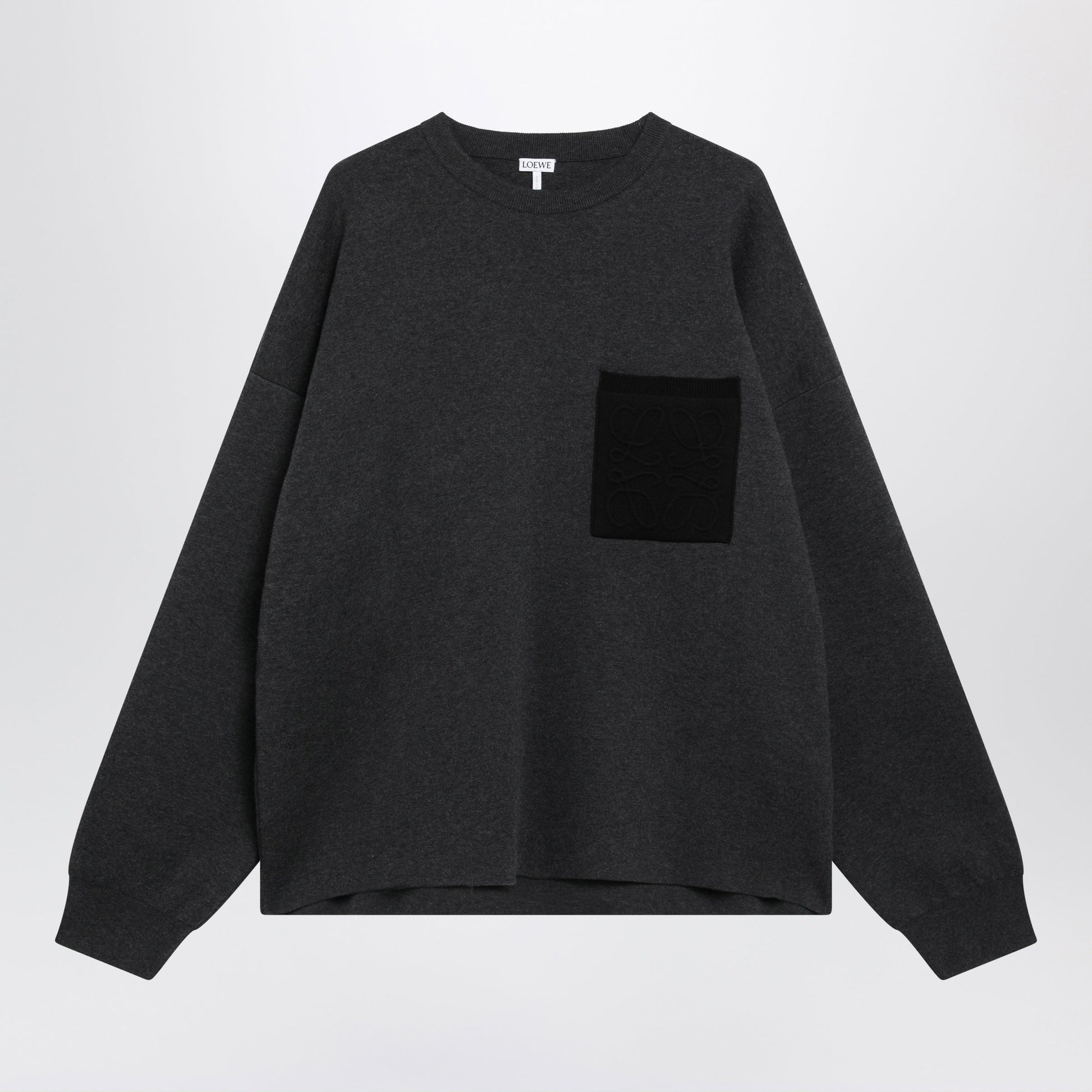 Loewe Charcoal Grey Jumper In Cotton Blend Men LOEWE