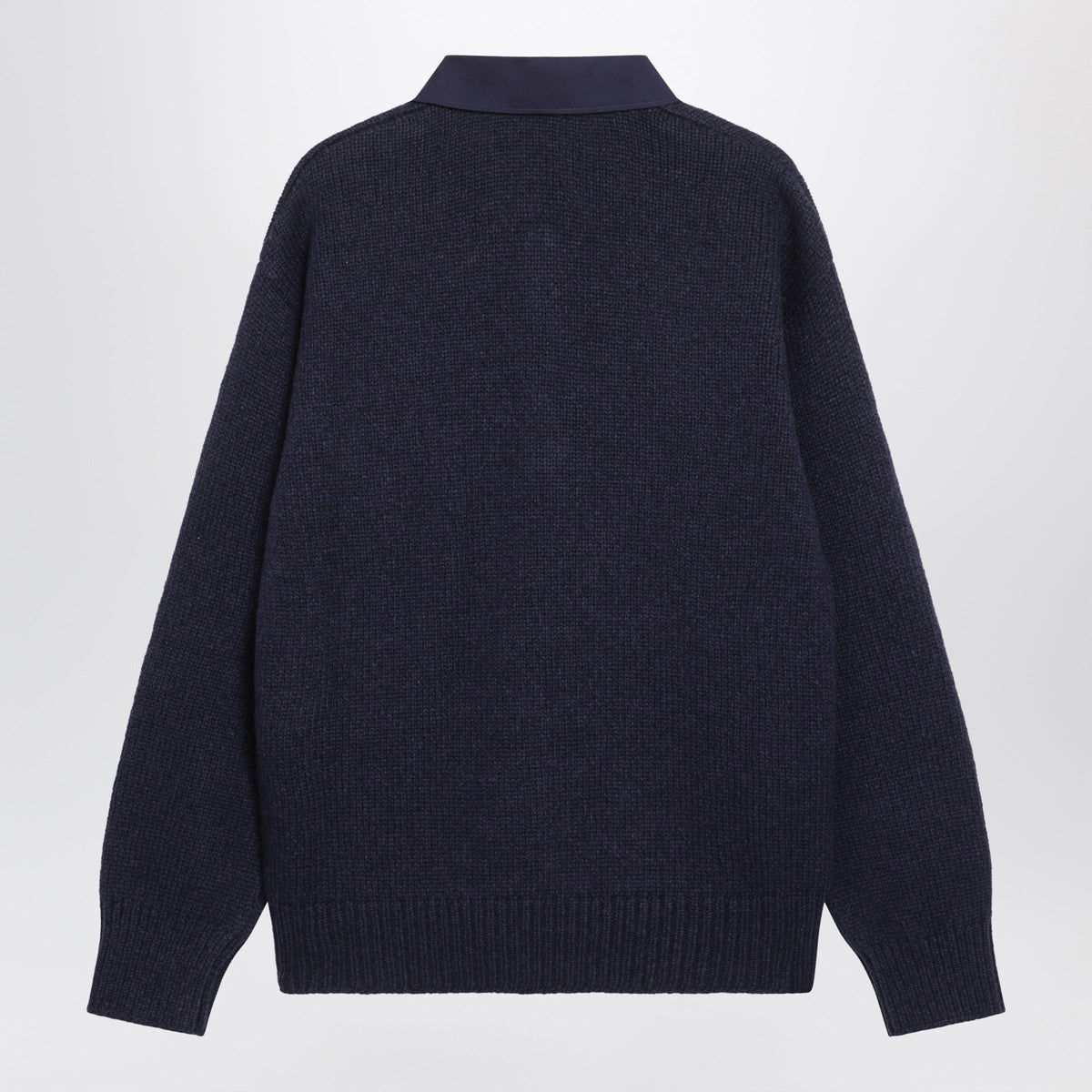 Loewe Navy Blue Wool Polo Sweatshirt Men LOEWE