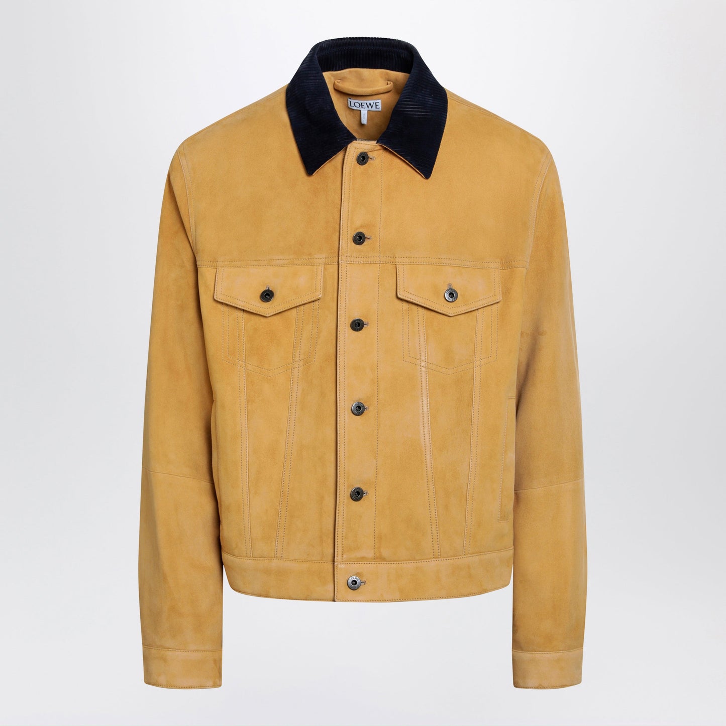 Loewe Camel-Coloured Suede Jacket Men LOEWE