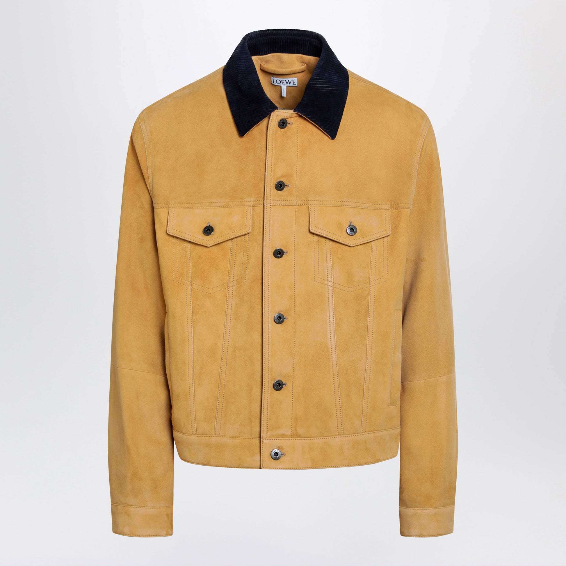 Loewe Camel-Coloured Suede Jacket Men LOEWE