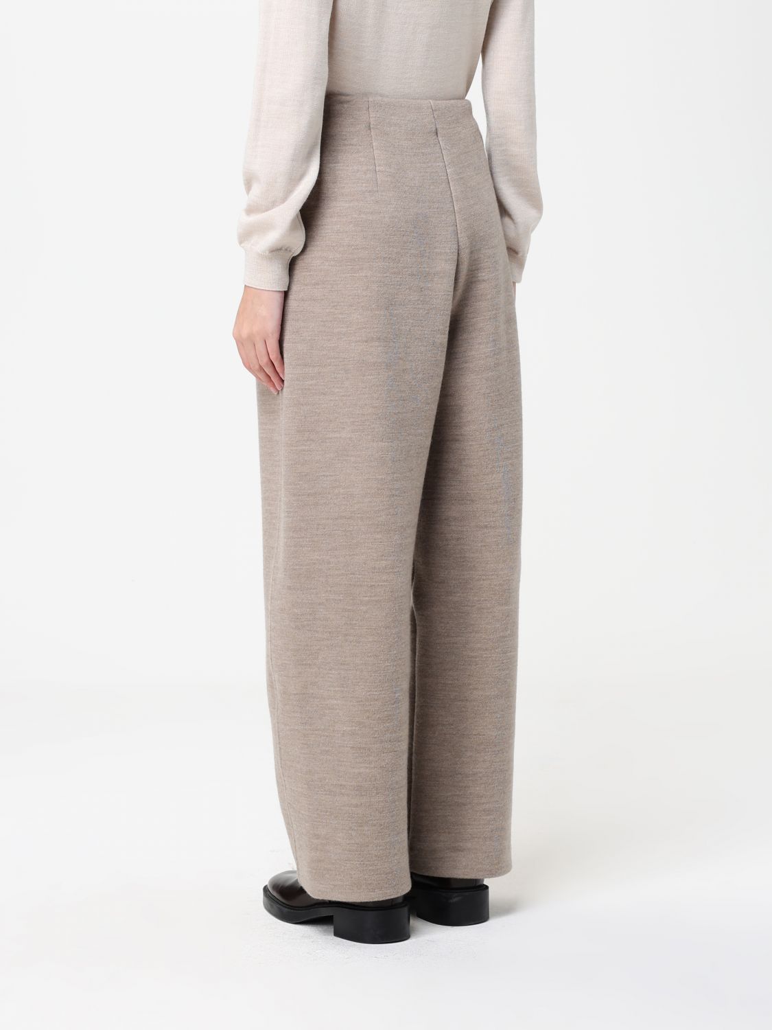 Max Mara Pants Woman Beige MAX MARA