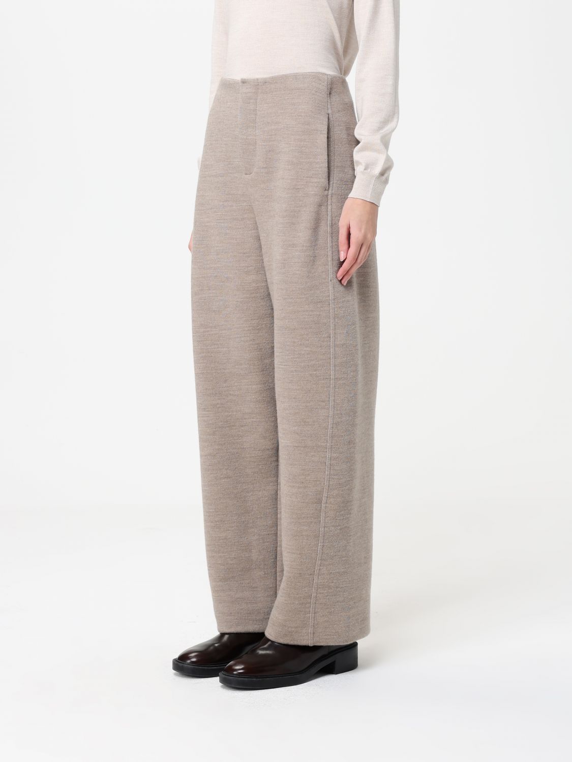 Max Mara Pants Woman Beige MAX MARA