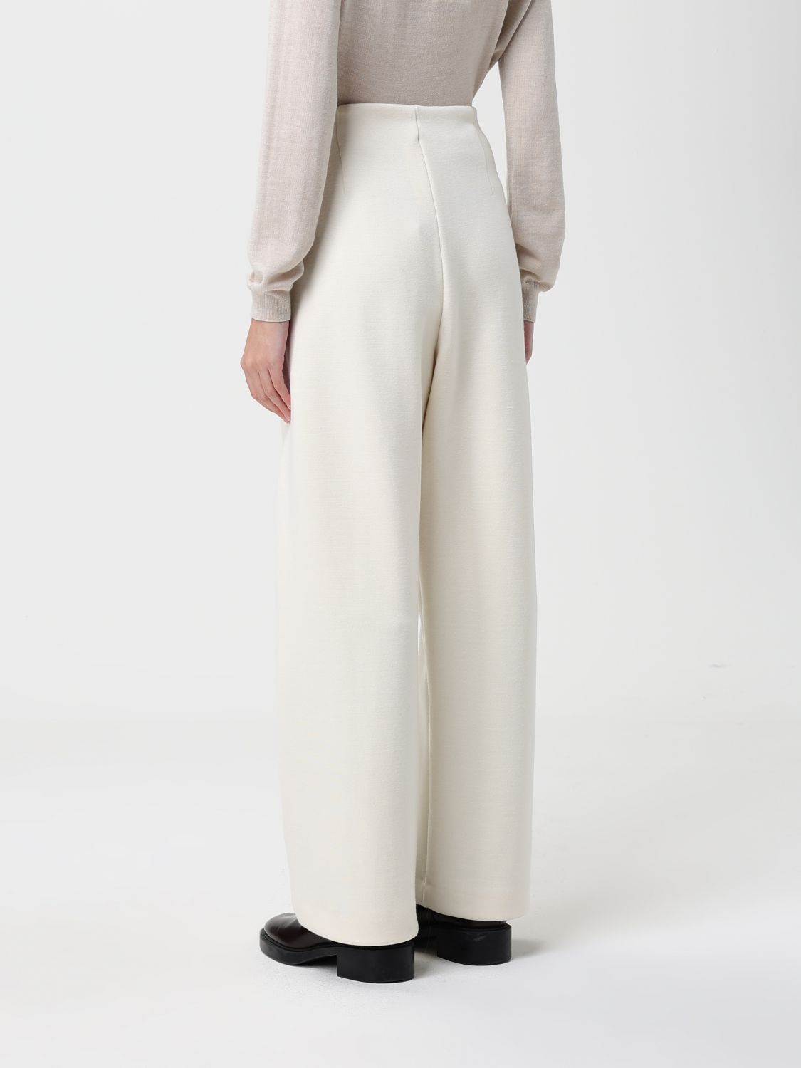 Max Mara Pants Woman Ivory MAX MARA