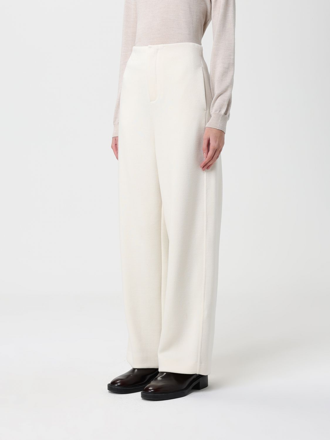 Max Mara Pants Woman Ivory MAX MARA