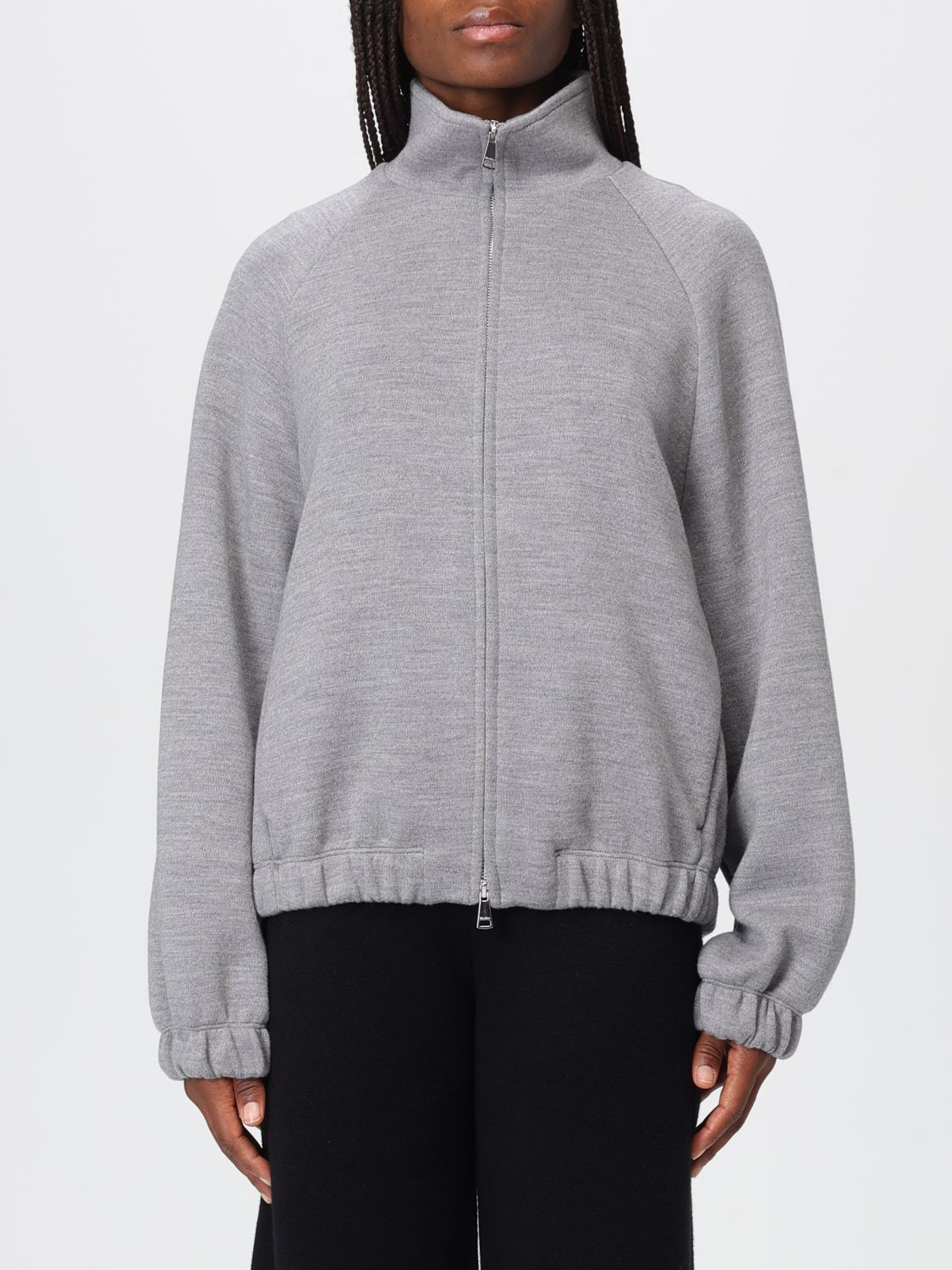 Max Mara Sweatshirt Woman Grey MAX MARA