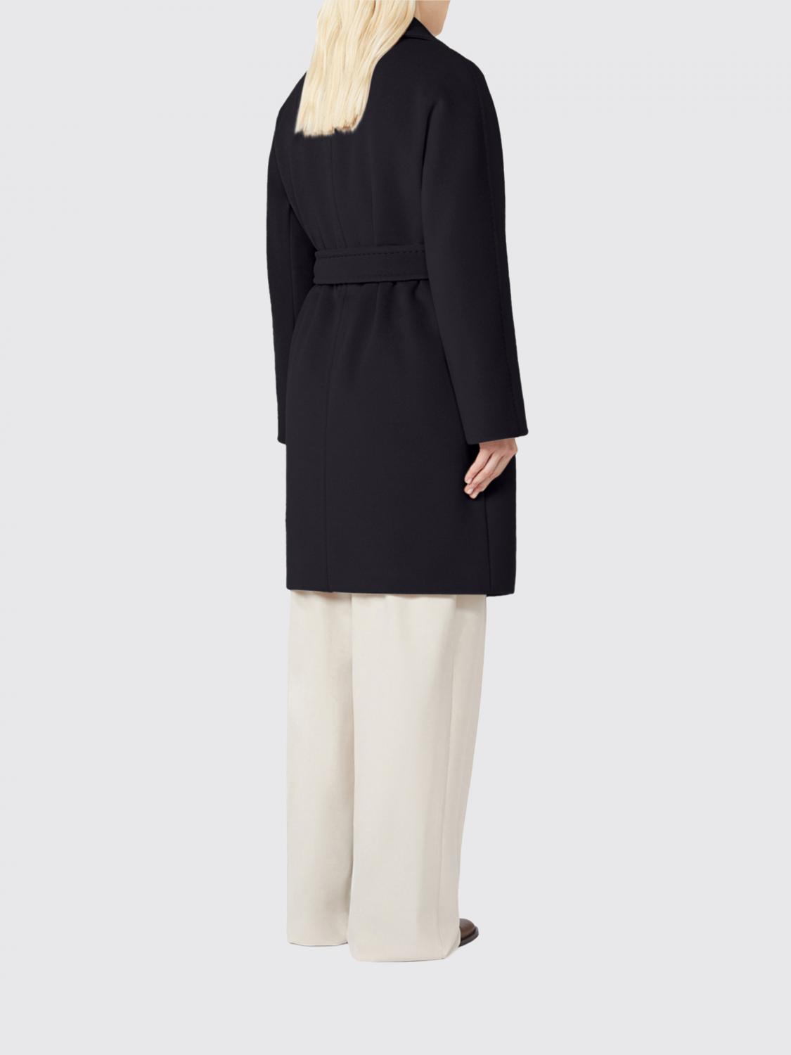 Max Mara Studio Coat Woman Black MAX MARA STUDIO