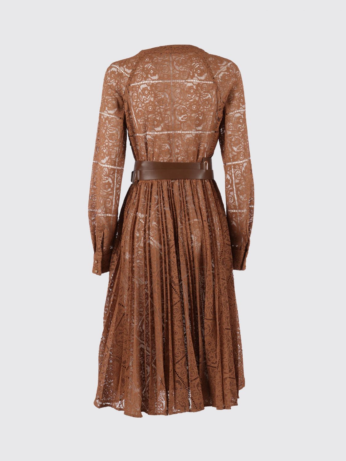 Max Mara Studio Dress Woman Brown MAX MARA STUDIO
