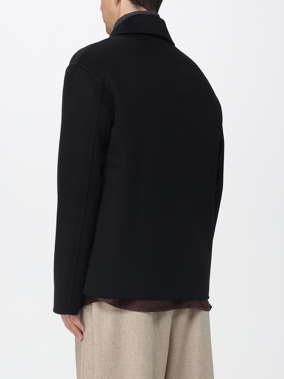 Loewe Coat Men Black LOEWE