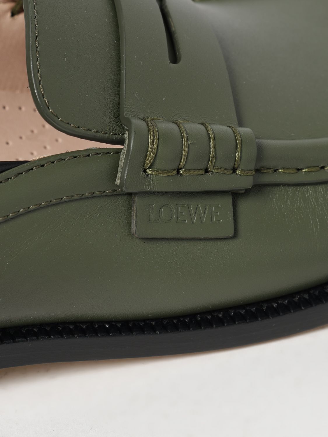 Loewe Loafers Men Green LOEWE