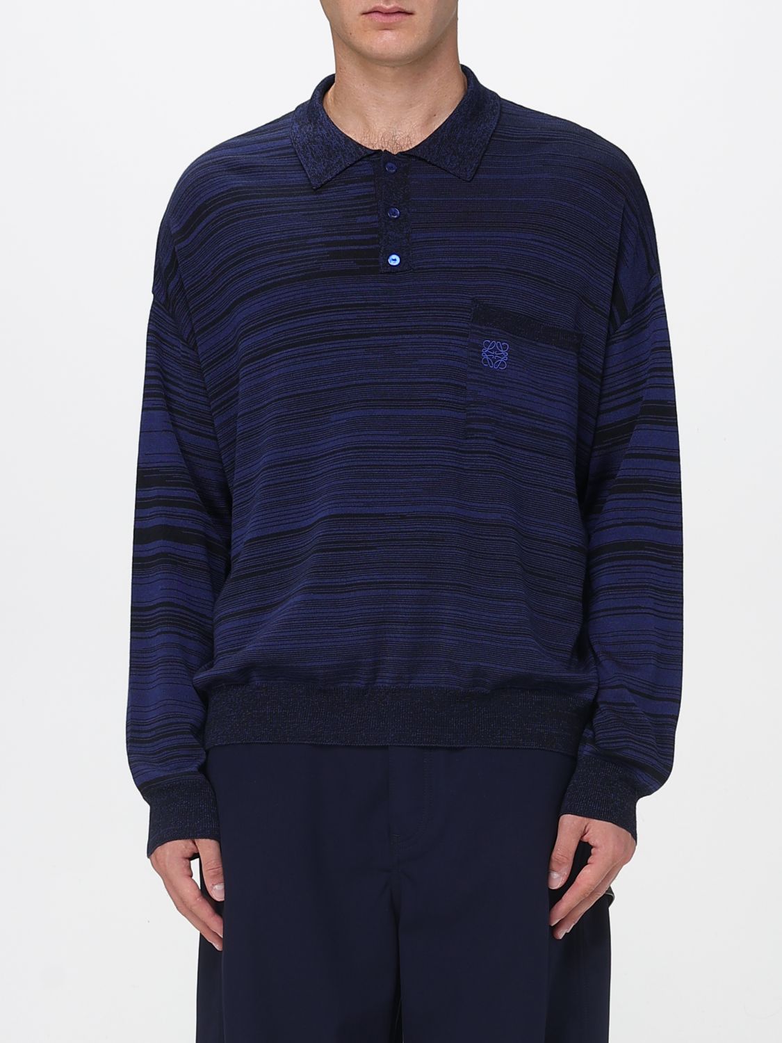 Loewe Polo Shirt Men Blue LOEWE