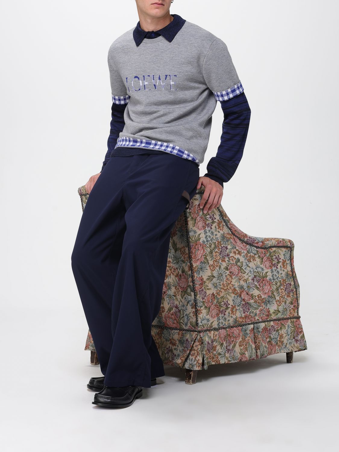 Loewe Polo Shirt Men Blue LOEWE