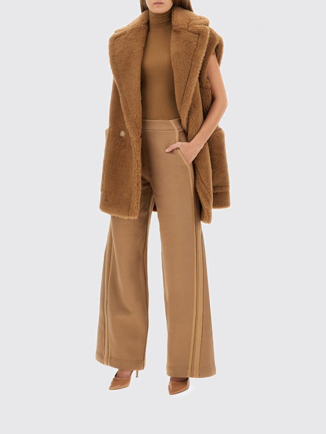 Max Mara Pants Woman Beige MAX MARA