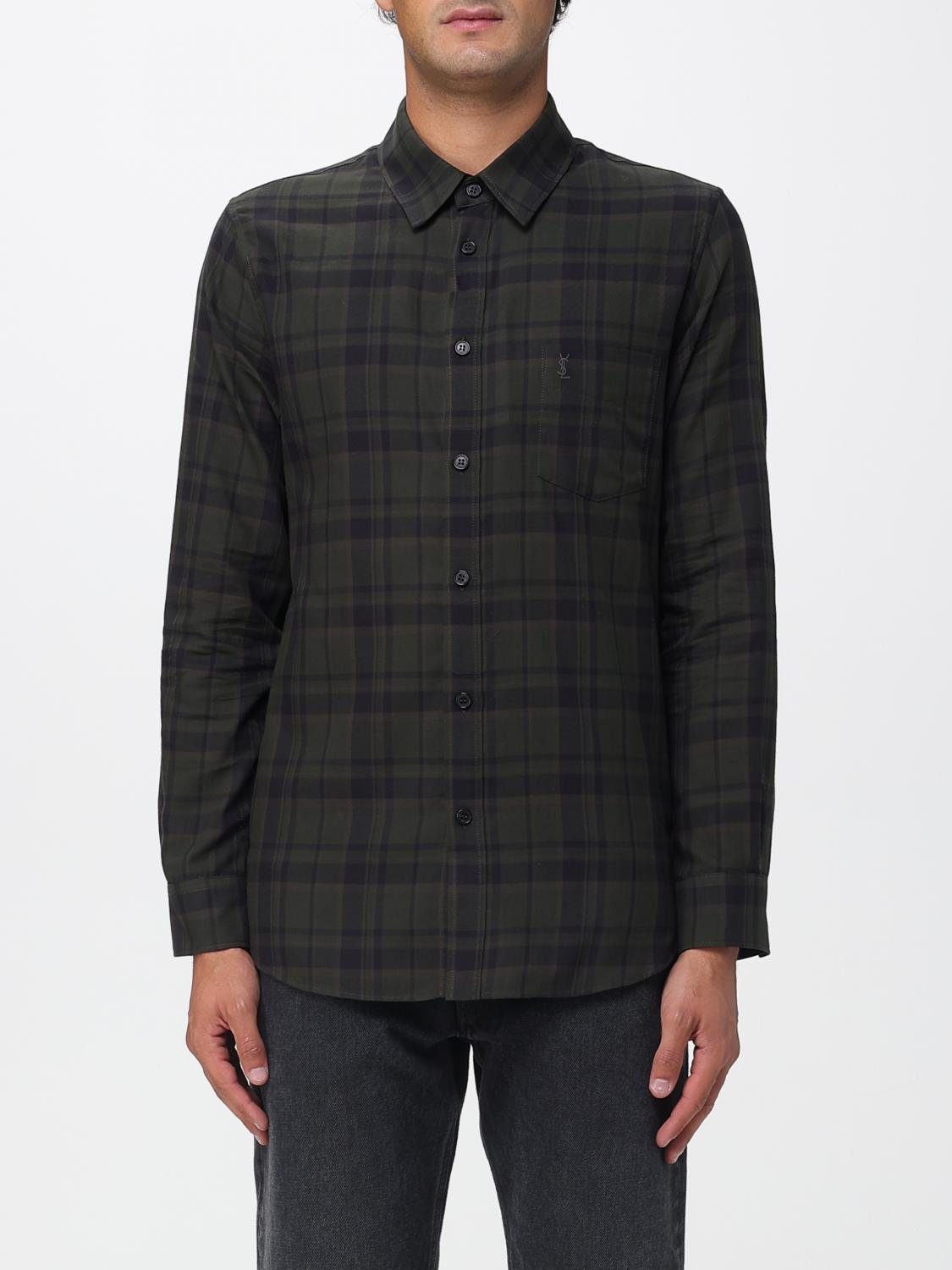 Saint Laurent Shirt Men Blue SAINT LAURENT