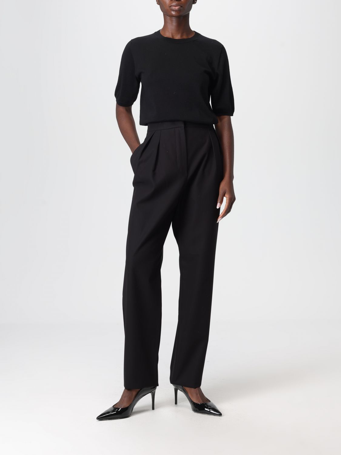 Max Mara Pants Woman Black MAX MARA