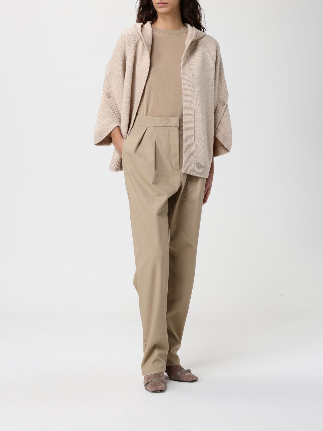 Max Mara Pants Woman Grey MAX MARA