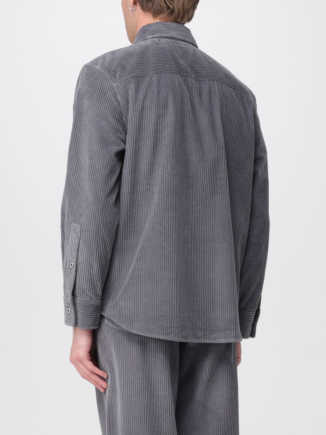 Bottega Veneta Shirt Men Grey BOTTEGA VENETA