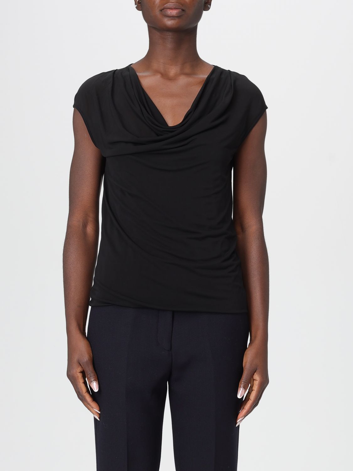 Max Mara Studio Top Woman Black MAX MARA STUDIO