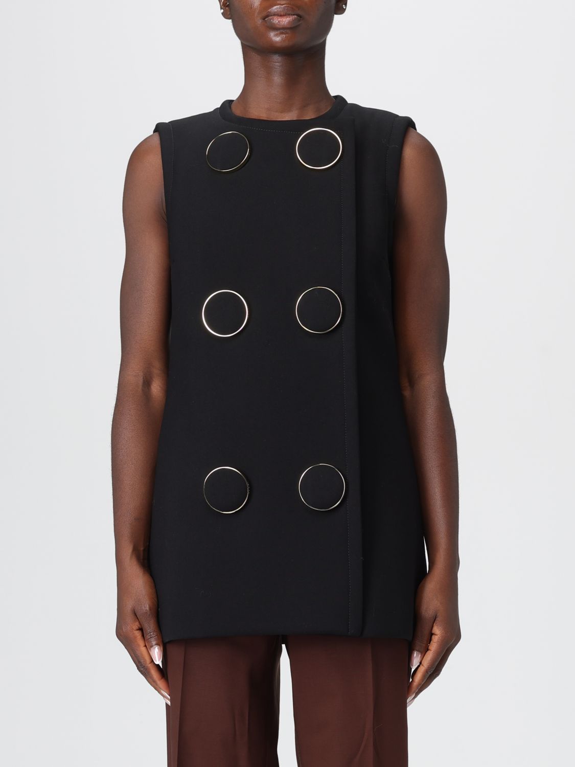 Gucci Waistcoat Woman Black GUCCI