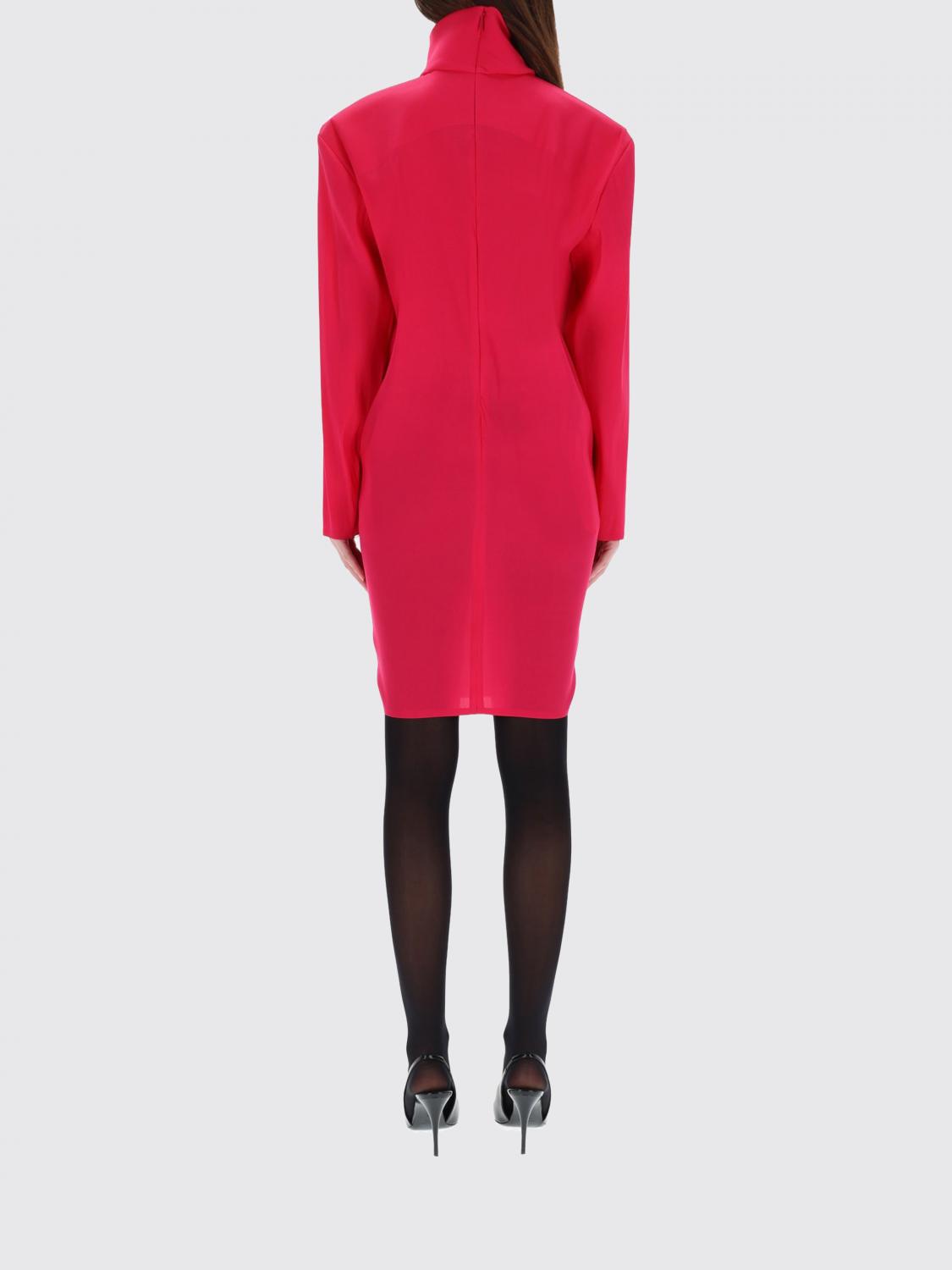 Saint Laurent Dress Woman Fuchsia SAINT LAURENT