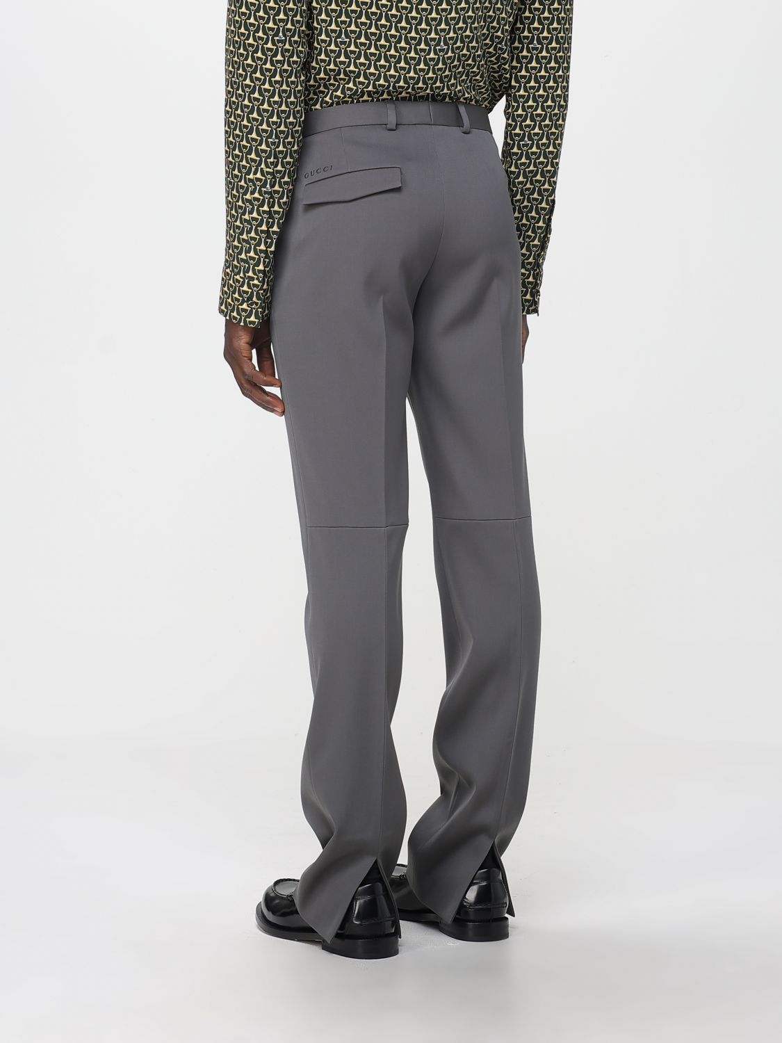Gucci Pants Men Grey GUCCI