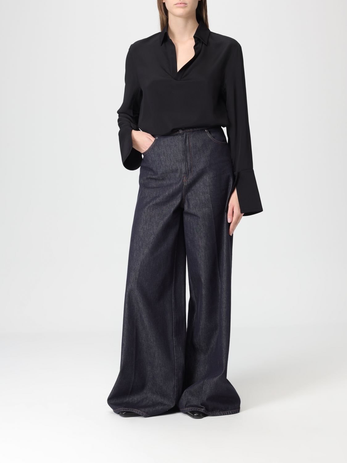 Max Mara Jeans Woman Blue MAX MARA
