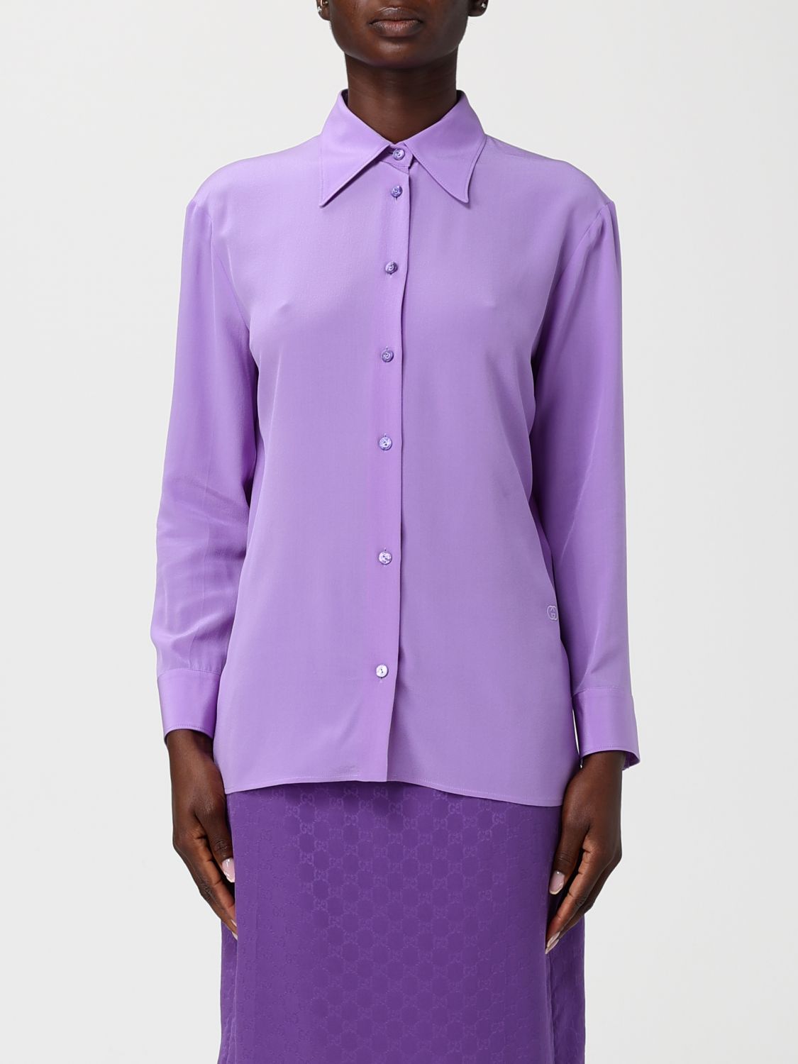 Gucci Shirt Woman Violet GUCCI