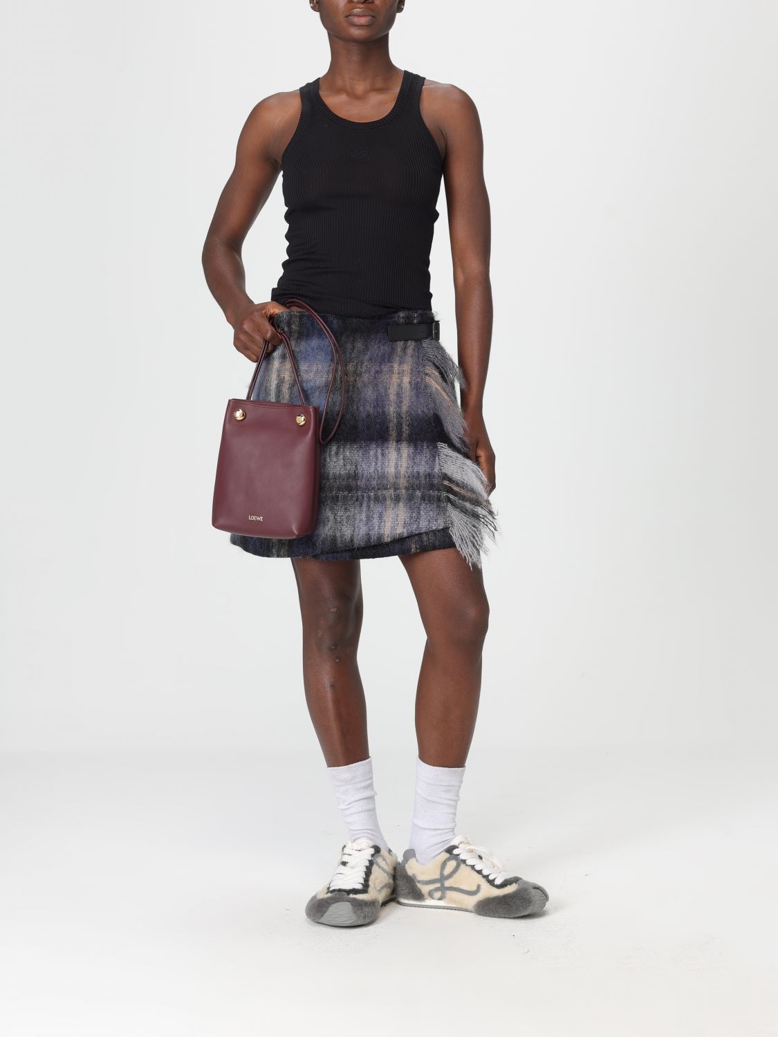 Loewe Skirt Woman Blue LOEWE