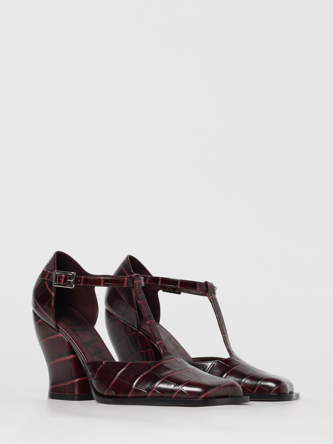 Loewe Pump Woman Burgundy LOEWE