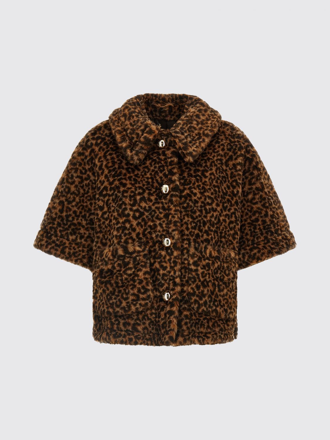 Max Mara Fur Coat Woman Brown MAX MARA
