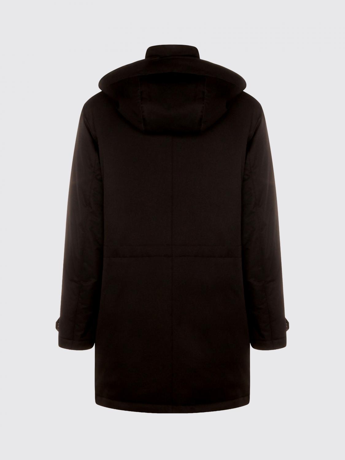 Zegna Coat Men Black ZEGNA