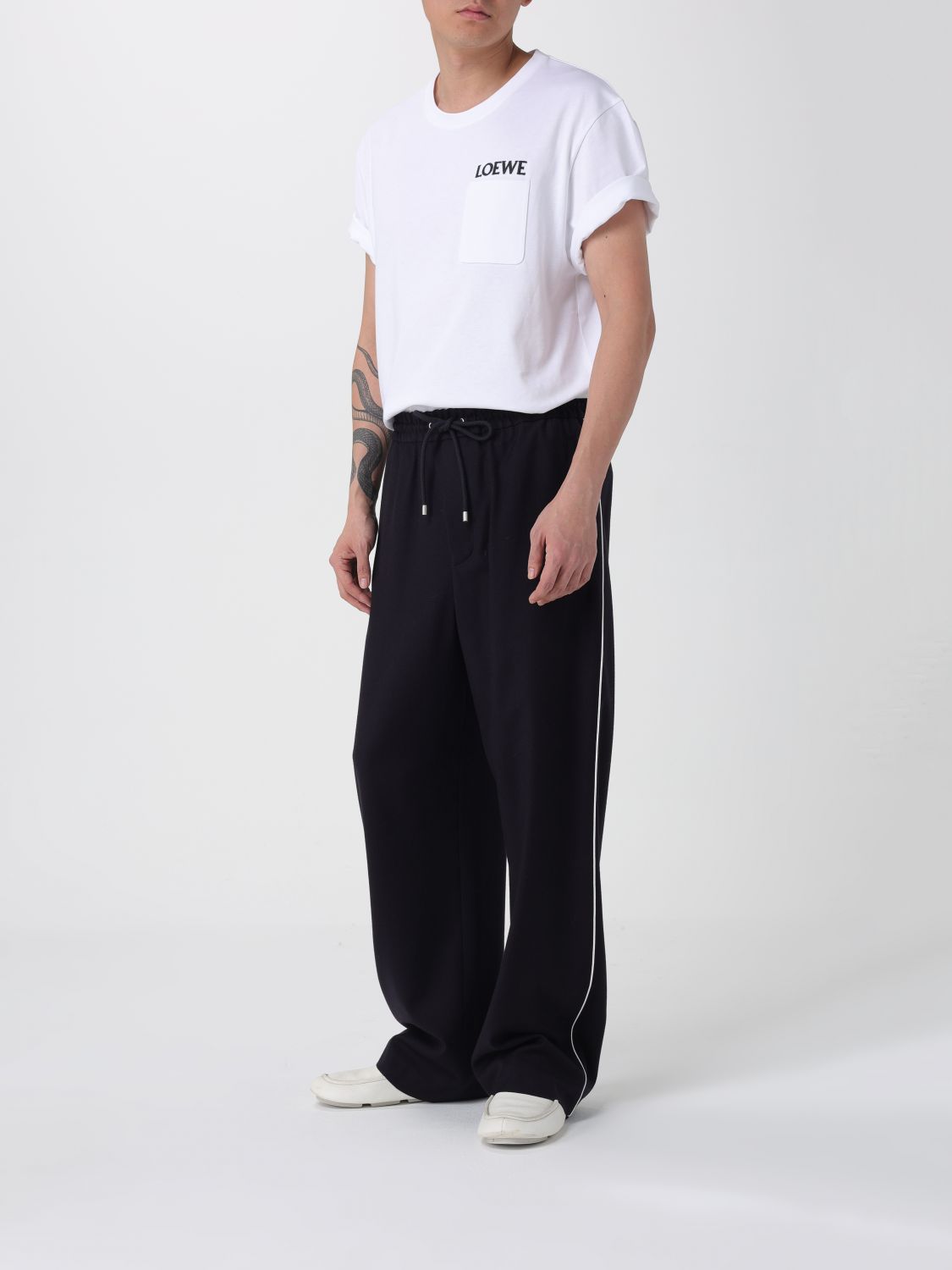 Loewe Pants Men Blue LOEWE