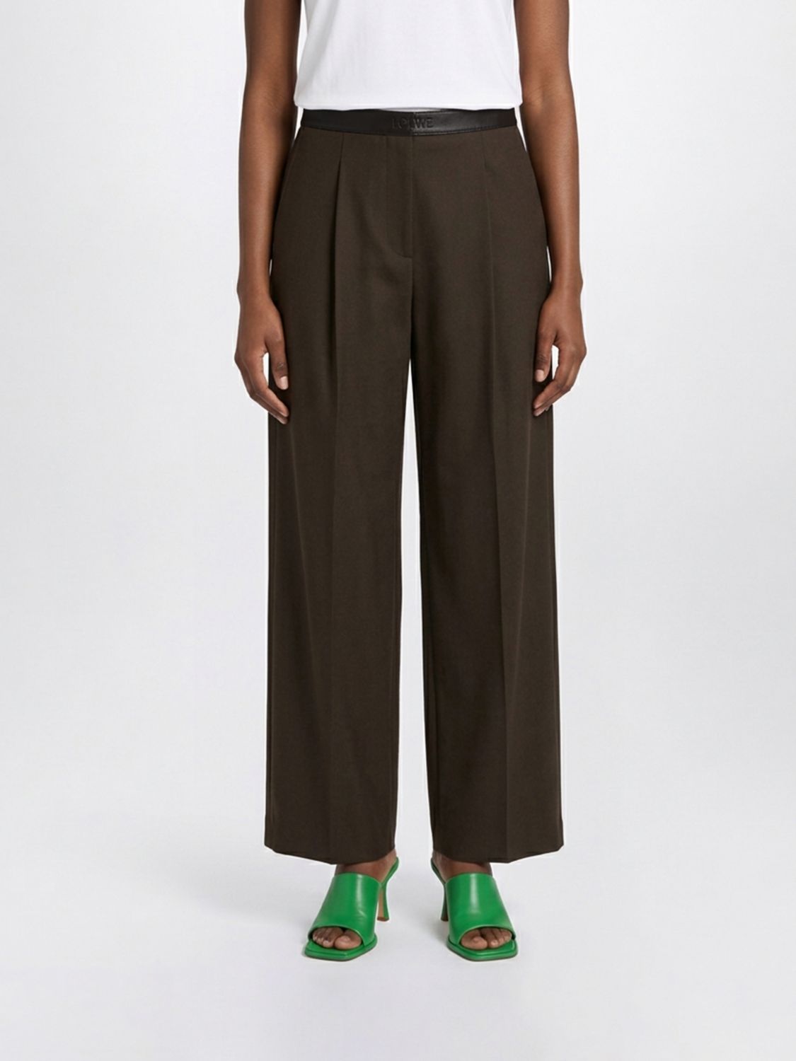 Loewe Pants Woman Green LOEWE