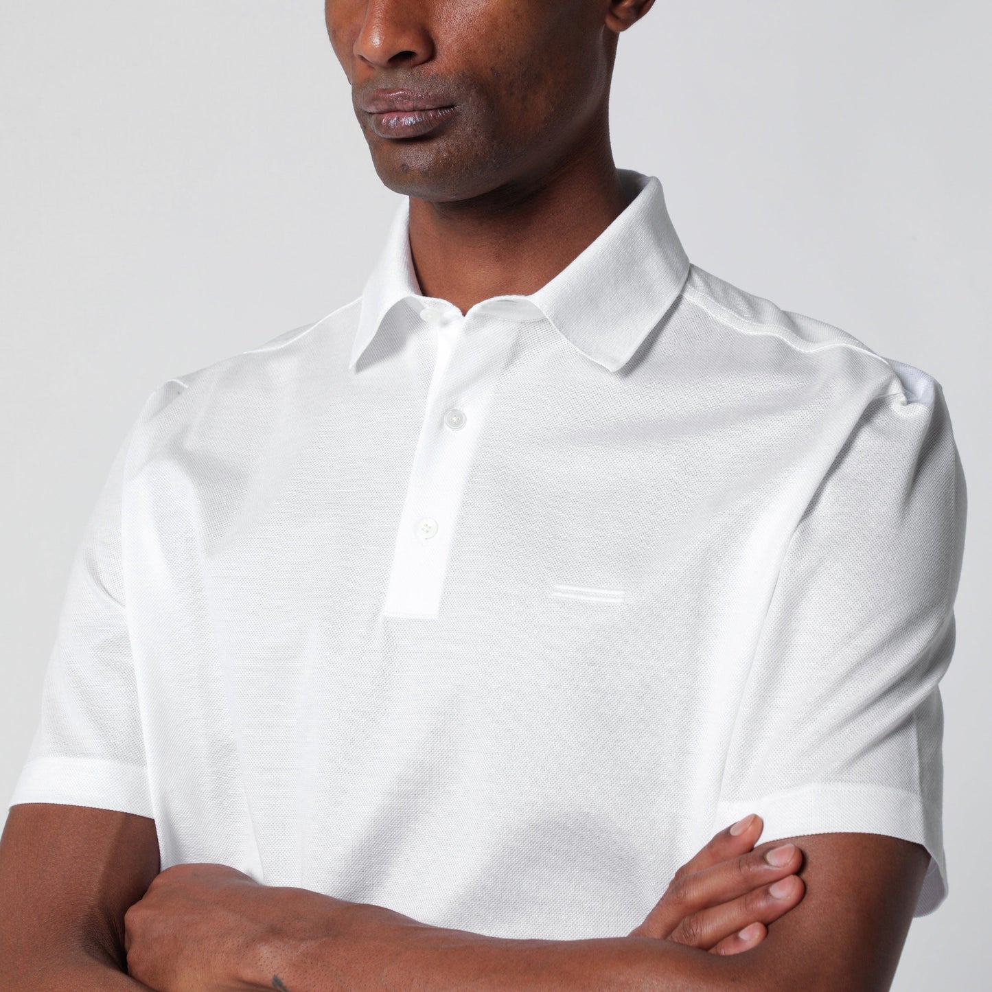 Zegna White Cotton Pique Polo Shirt Men ZEGNA
