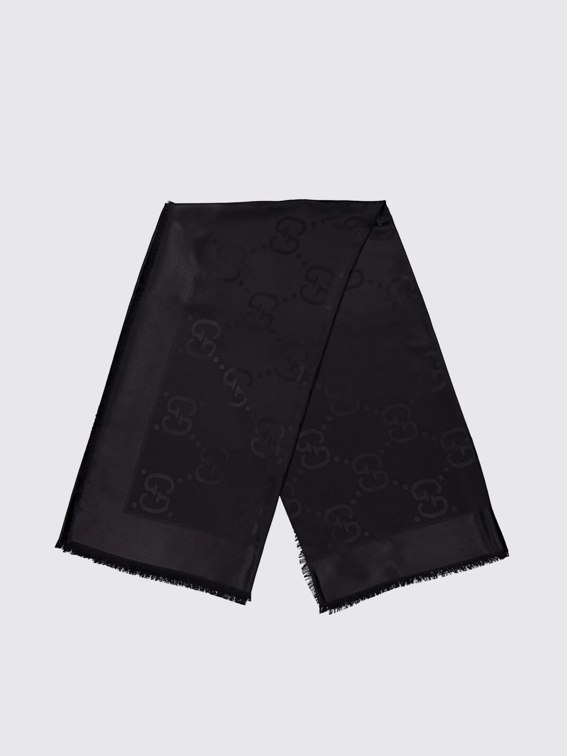 Gucci Scarf Woman Black GUCCI