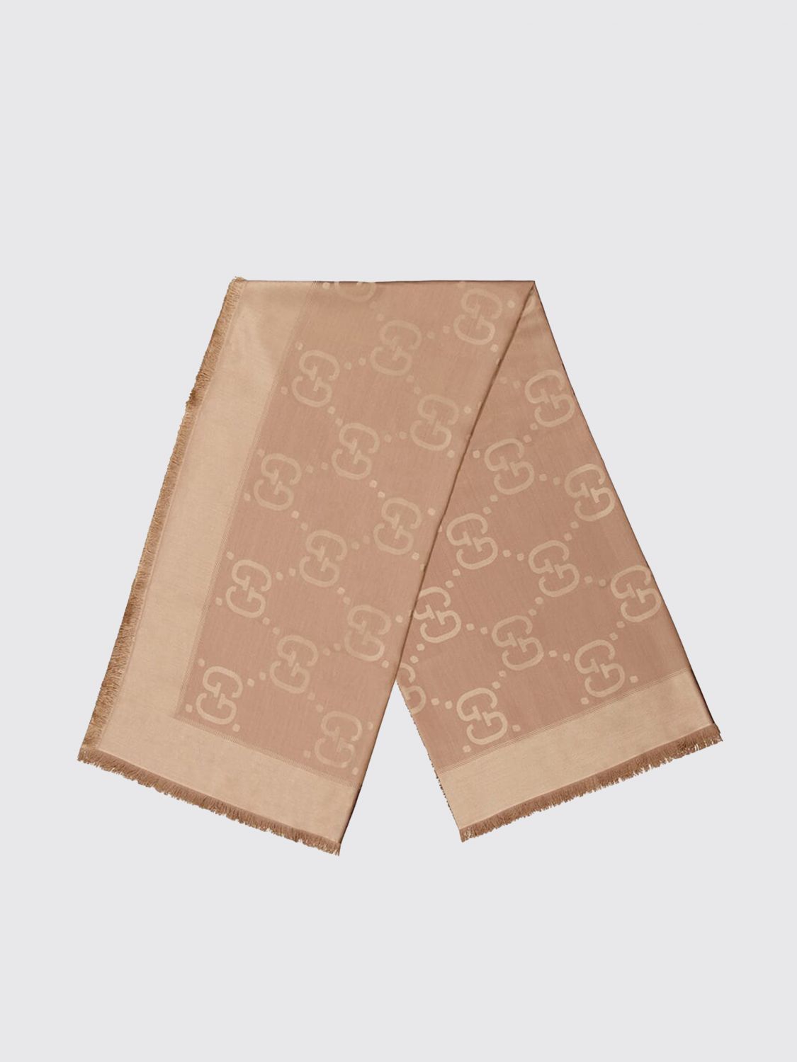 Gucci Scarf Woman Camel GUCCI