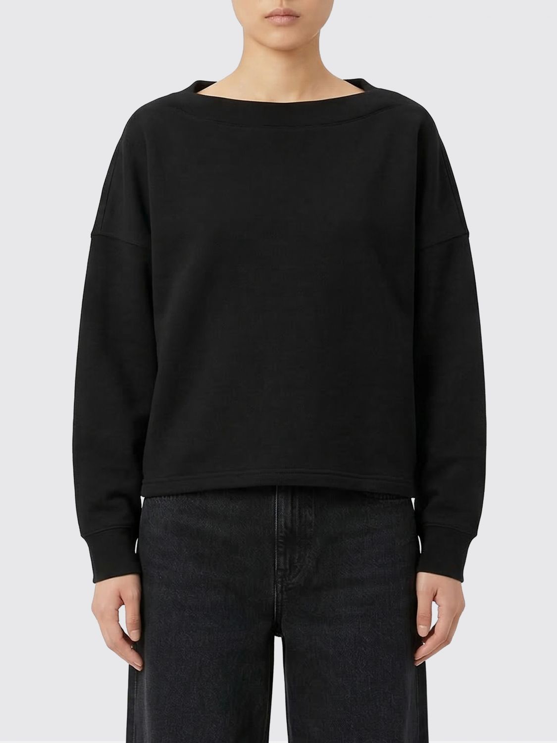 AlaiA Women Cotton Crewneck Sweatshirt AlaiA ALAIA