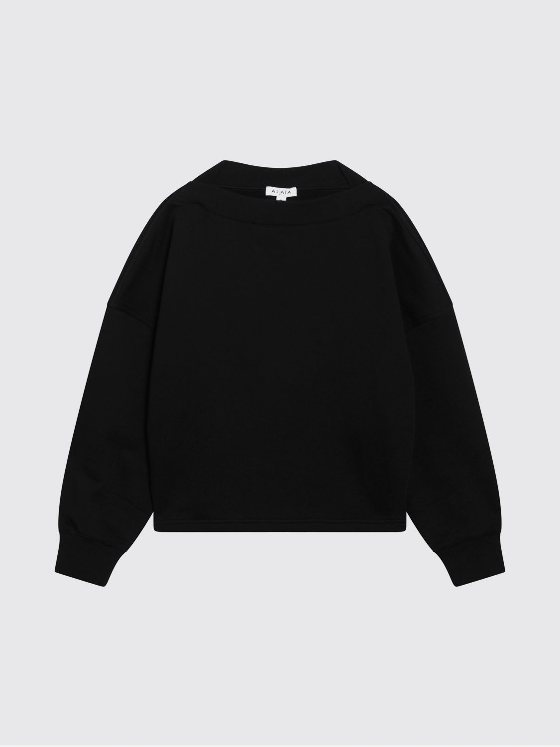 AlaiA Women Cotton Crewneck Sweatshirt AlaiA ALAIA