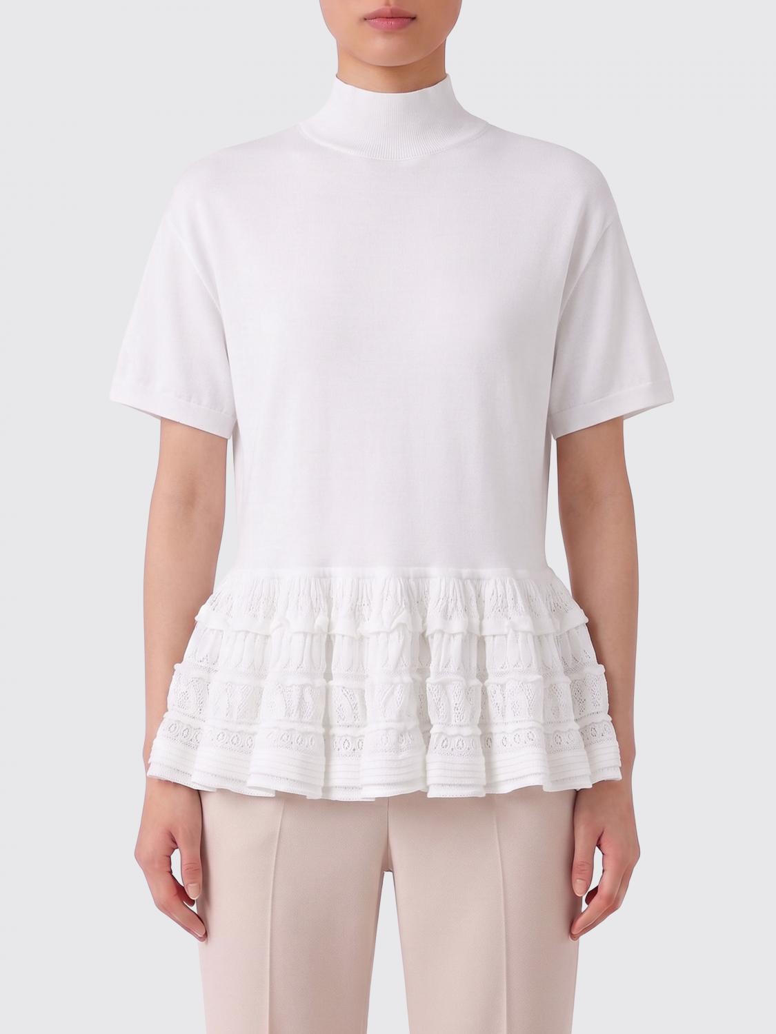 AlaiA Women Virgin Wool Top AlaiA ALAIA