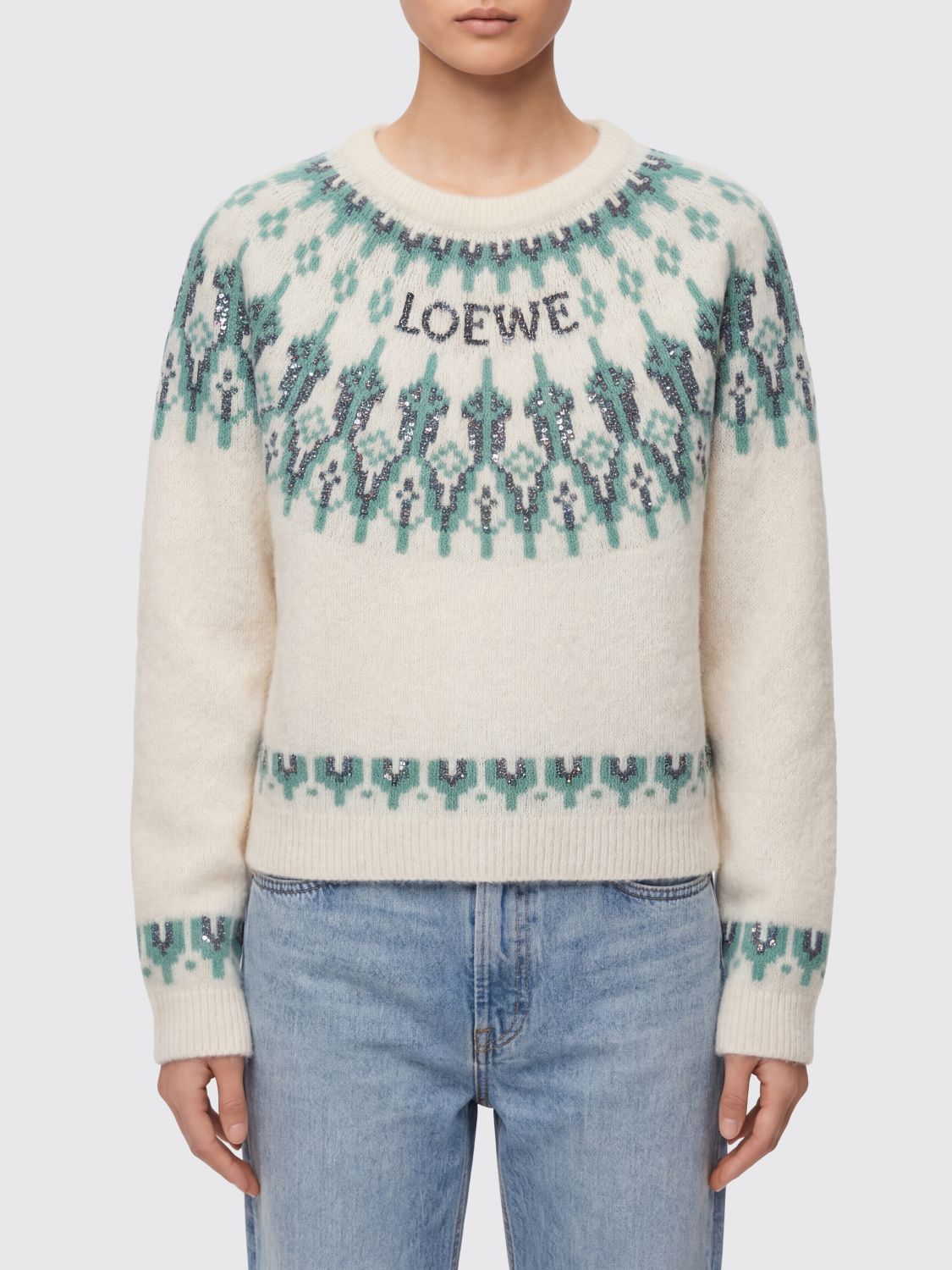 Loewe Sweater Woman White LOEWE
