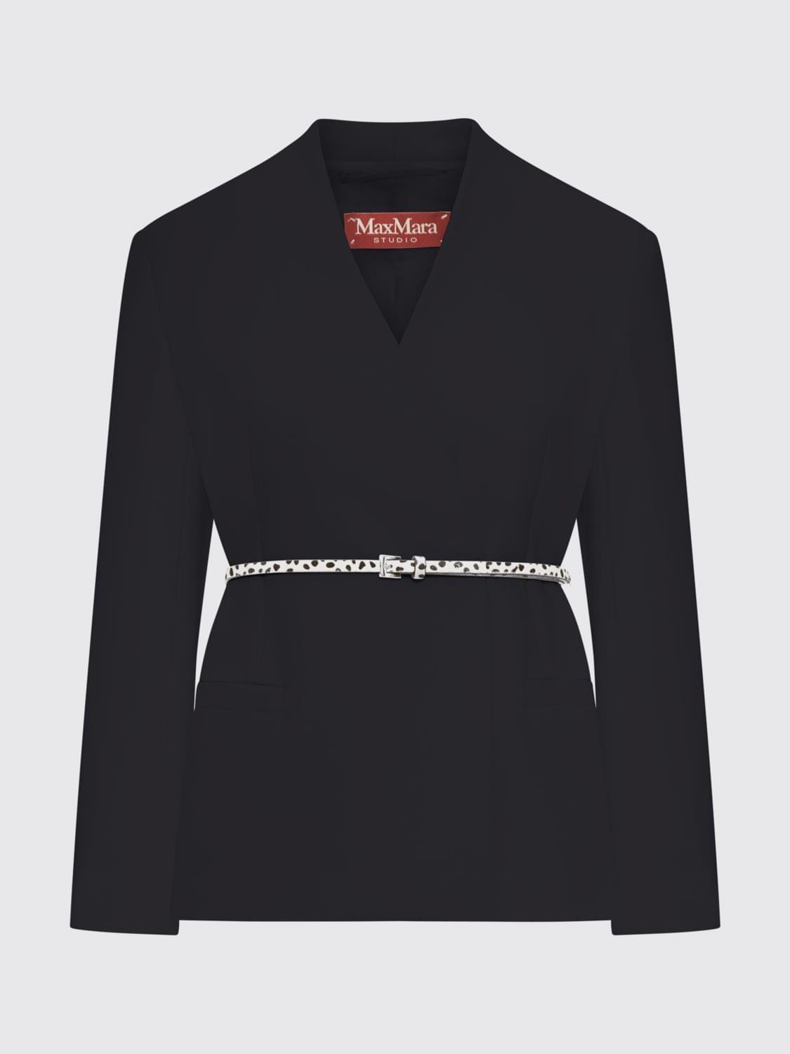 Max Mara Studio Jacket Woman Black MAX MARA STUDIO