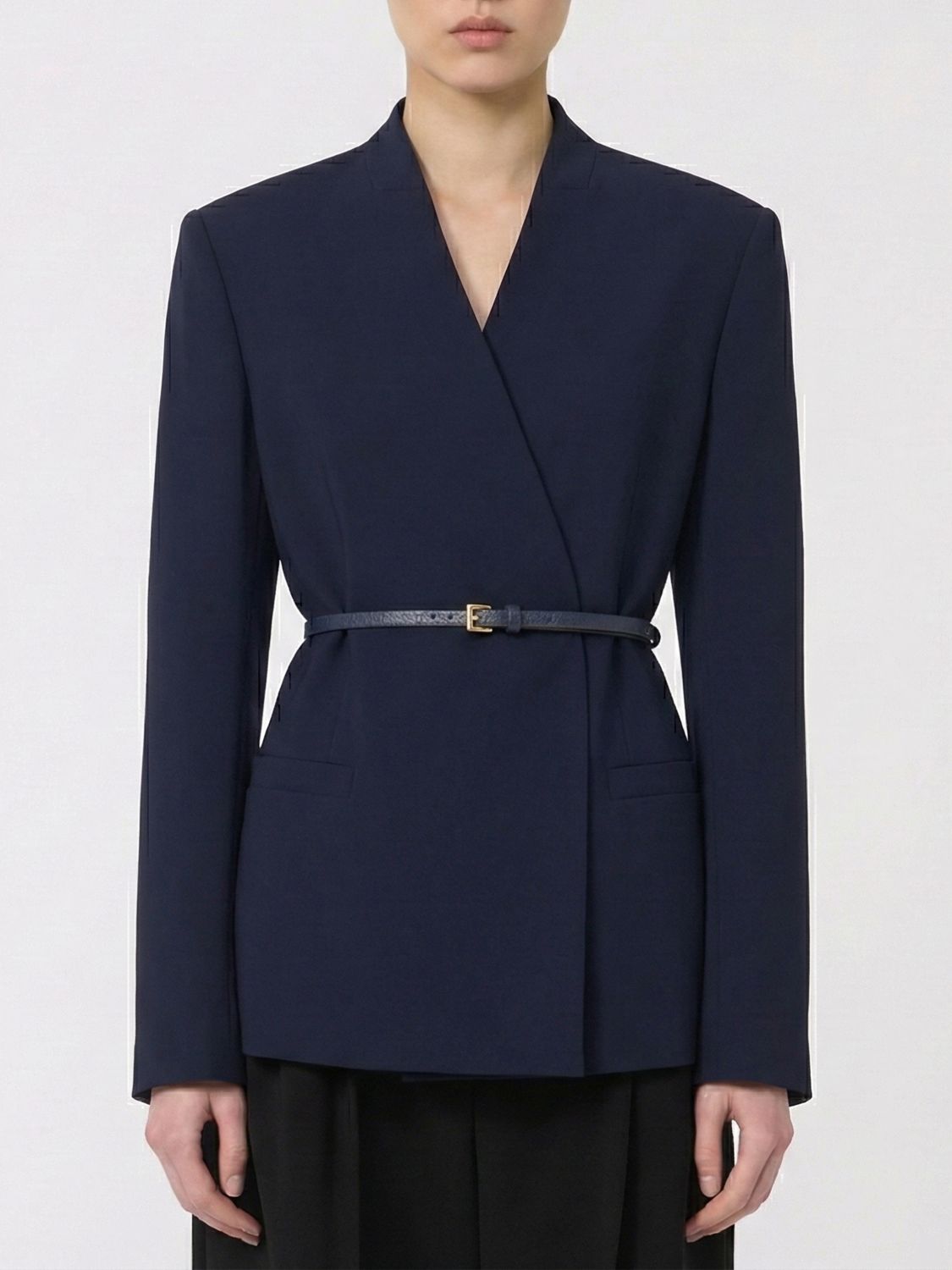 Max Mara Studio Jacket Woman Blue MAX MARA STUDIO
