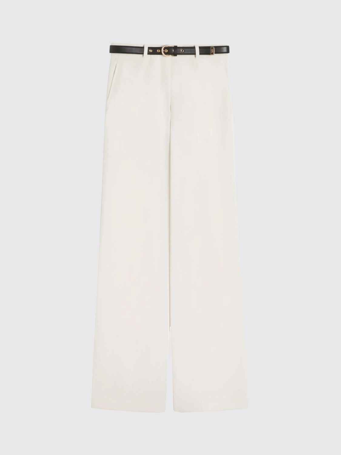 Max Mara Studio Pants Woman Yellow Cream MAX MARA STUDIO
