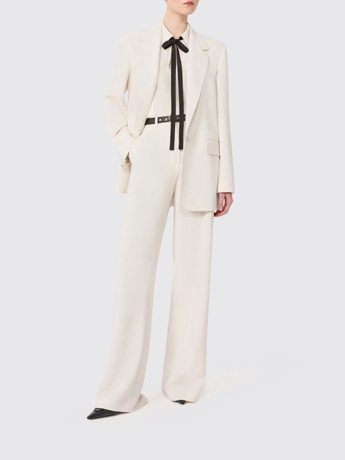 Max Mara Studio Pants Woman Yellow Cream MAX MARA STUDIO