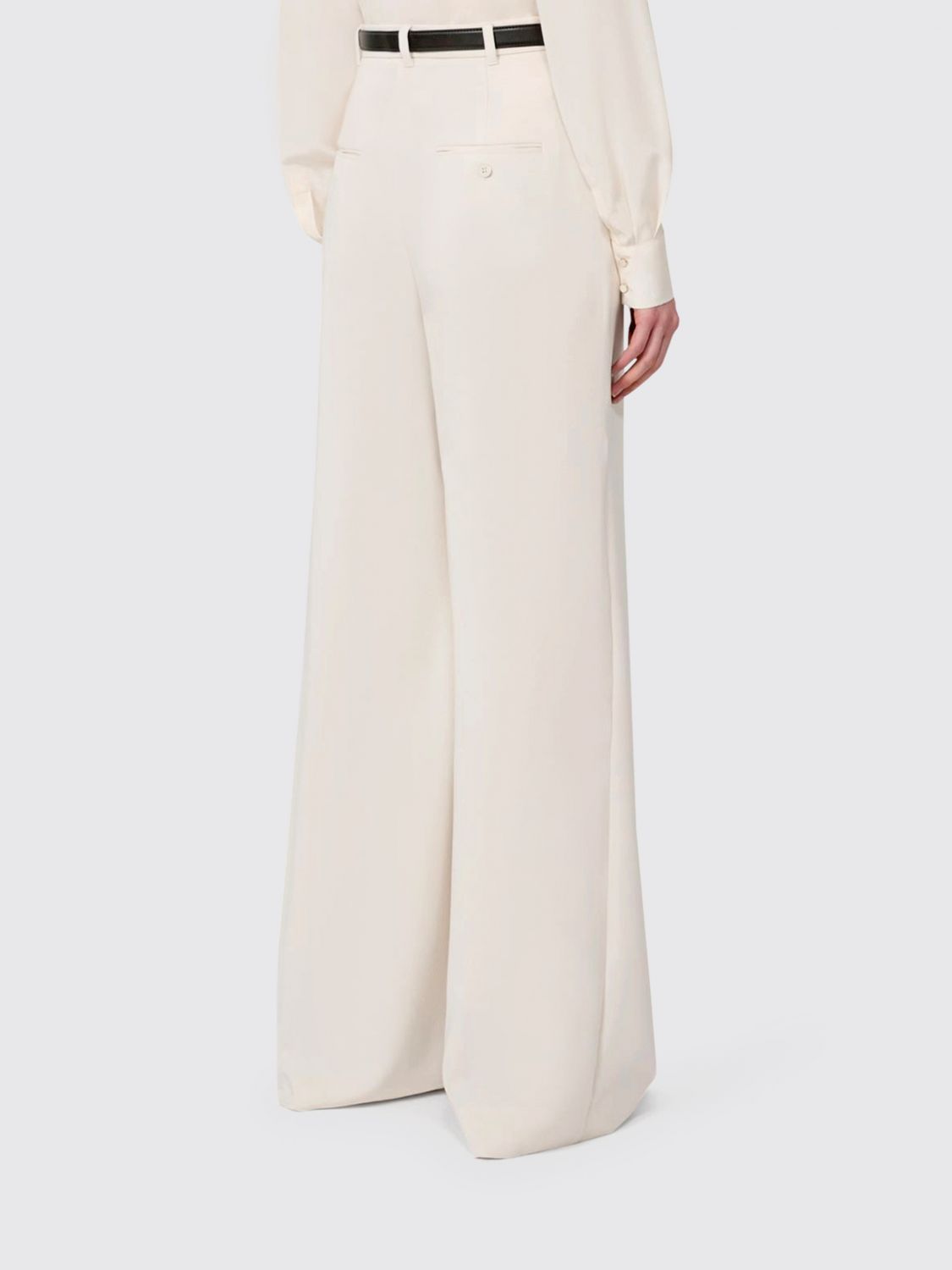 Max Mara Studio Pants Woman Yellow Cream MAX MARA STUDIO