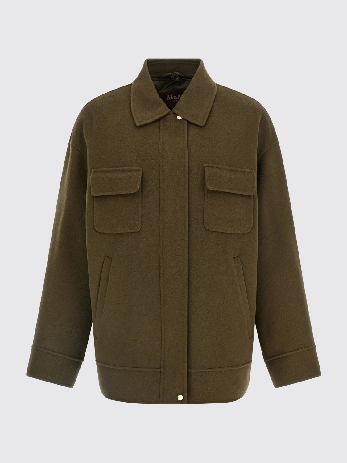 Max Mara Studio Jacket Woman Kaki MAX MARA STUDIO